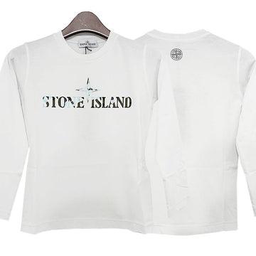 STONE ISLAND Kinder Logo Druck Langarm T-Shirt 14 (791621151 V0093) 123766874