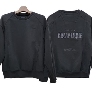 JUUN.J バックシーズン刺繍ロゴスウェットシャツ ブラック (JC3841P025) 123767106