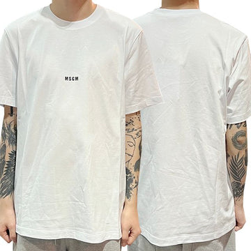 MSGM ミニロゴプリントTシャツ オプティックホワイト (2000MM500 200002 01) 123768270