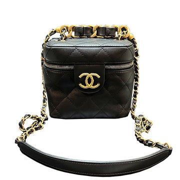 CHANEL Kosmetiktäschchen mit CC-Logo aus Goldmetall, kleine Kette (AS3228 B08008 94305) 123768919