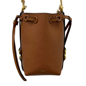 CHLOE マルシー マイクロ バケットバッグ タン CHC23AP844I31 25M 123769113