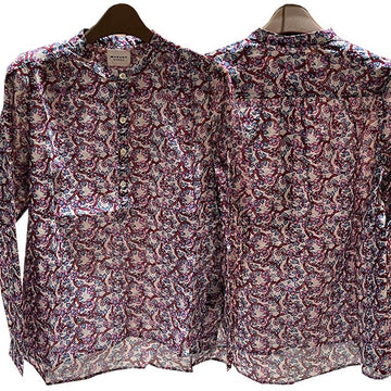 ISABEL MARANT Etuile MARIA Floral Bluse 23SS A1J50E 23EC 123771561
