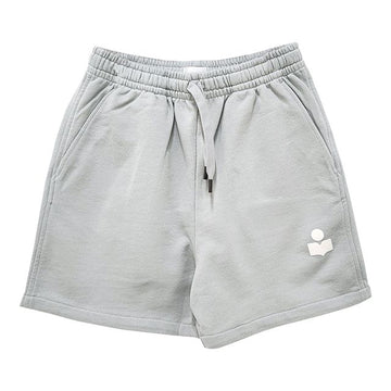 ISABEL MARANT Etui MIRANA Logo Bund Shorts Blau Écru (SH0060FA A1M07E LUEC) 123771716