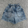 ISABEL MARANT 24FW TITEA Denim-Shorts mit Gummibund (SH0015FB B1H07I 30LU) 123771738 [P]