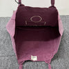 ISABEL MARANT YENKY Logo Stickerei Shopper Bag in Pflaume 123772107 [P]