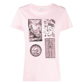 ALEXANDER MCQUEEN Logo Skull Muster T-Shirt 651373 QZACK 0614 150667764