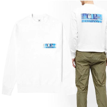 CP Company Hologram Logo Front Back Print Sweatshirt 08CMSS323A 005747W 103 159479109 [P]