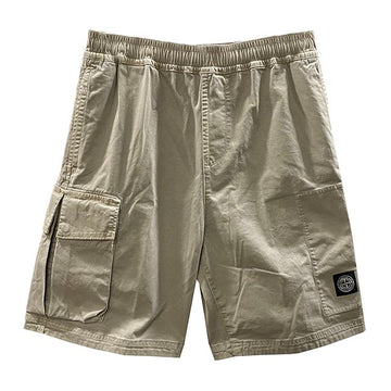 STONE ISLAND Logo-Patch-Taschen Bermuda-Bundshorts Dove Grey (V0192) 7815L1304 123775190