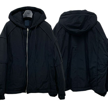JUUN.J Herren Nylon Kapuzenjacke Schwarz 23FW 123776543