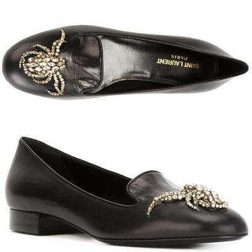 Saint Laurent 15FW TRIPON Decorative Loafers 404645 AKP00 1000 33100661