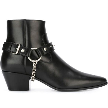 Saint Laurent 15FW WYATT Studded Harness Boots 404653 AQS00 1000 33100655