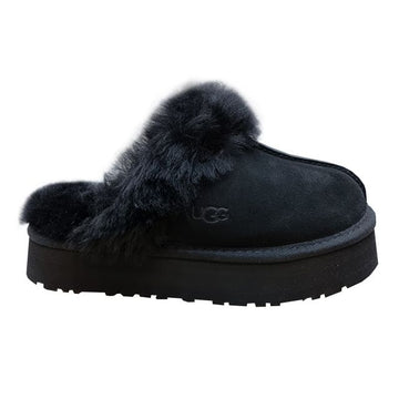Ugg Disquette Fur Slipper 1122550W BLACK 123777599