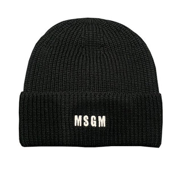 MSGM ミニロゴ刺繍ウールビーニー stamp: 3541MDL08 237761 99 123777714