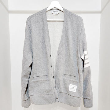 THOM BROWNE 4ラインループバックVネックカーディガン L502881 123777723