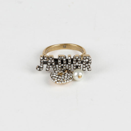 DIOR R0900ADRCYS M Größe Herz Charm Ring 123462789