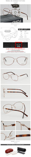 Bally Eyeglass Frame BY5045H Fashion Metal Lightweight Luxury Daily 123789024 [P]