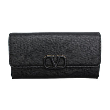 VALENTINO Schwarzes Logo Leder Geldbörse 12345 123794434