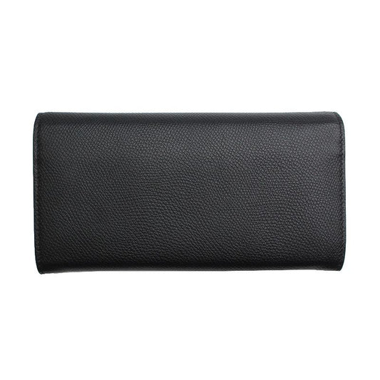 Valentino Black Logo Leather Long Wallet 123794434