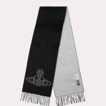Vivienne Westwood Double Face Scarf Muffler Women's Single ORB Black 81030006-W00ZH-N401 123807957