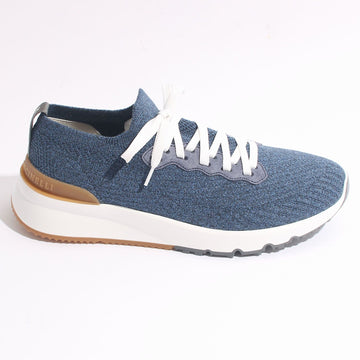 BRUNELLO CUCINELLI Strick-Sneaker Blau MZUPMSO252 CIR73 123831285
