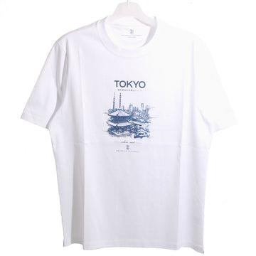 BRUNELLO CUCINELLI ブレネロ・クチネリ 東京 ロゴ プリント 半袖 ホワイト M0B138453 C6159 123832628