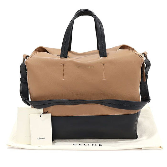 Celine Camel Black Two-Tone Lambskin Strap Cabas 2WAY 165913FLM.04FG 123835940