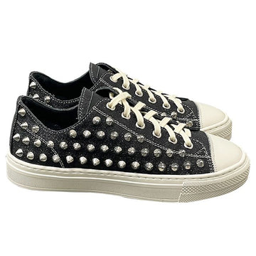 GIENCHI Vintage Silber Studded Glitter Sneaker 21FW GXD024P330GLI0B999 123476349