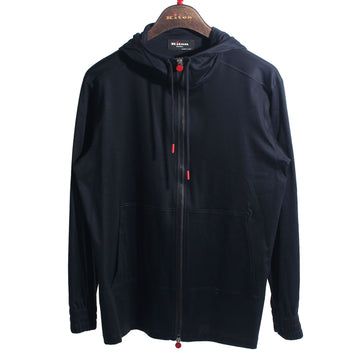 Kiton 25SS Hooded Zip-up Navy UMC010K06R4 911 123843535