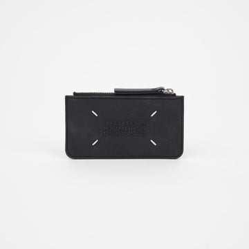MAISON MARGIELA S55UA0023 Reißverschluss-Kartenetui mit Punktstickerei 126445206