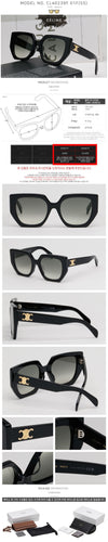 Celine Sunglasses CL40239F 01F Triope Oversized 156550358 [P]