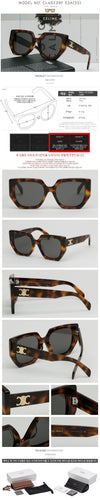 Celine Sunglasses CL40239F 53A Triope Oversized Horn Rim Luxury 159539737 [P]