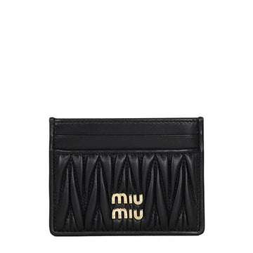 MIU MIU Kartenetui aus schwarzem Nappa-Leder 5MC076 AFPP F0002 121636180 [P]