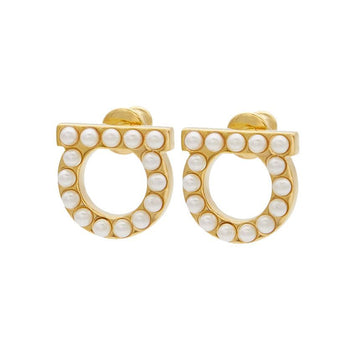 Salvatore Ferragamo Gancini Crystal Pearl Women's Earrings 76 0125 001 0696581 28512318