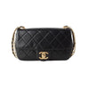 CHANEL AS2210 Classic Pearl Calfskin Pearl Chain Mini Flap Bag 34234Y 123940819 [P]