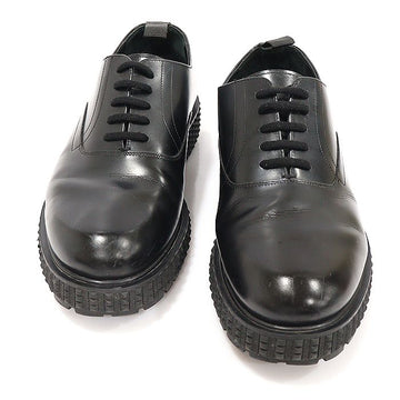 Valentino Black Leather Rockstud Punky-ch Platform Derby Shoes 43.5 123943855