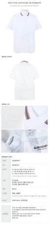 Burberry Striped Collar Cotton Pique Polo Shirt 8056225 1 43320348 [P]