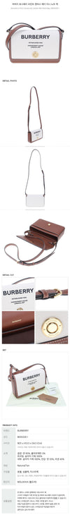 BURBERRY HOSPEERY Canvas Leder Mini Notiz Tasche 45269782 [P]