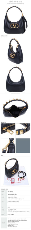 VALENTINO Studded Sign Hobo Bag / 0NO 2W2B0K69EIM 47141824 [P]