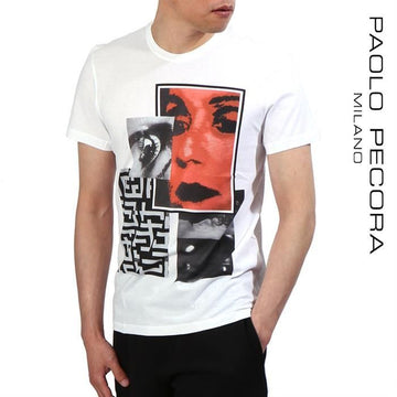PAOLO PECORA F361 6346 1101 プリンティング Tシャツ 124120125