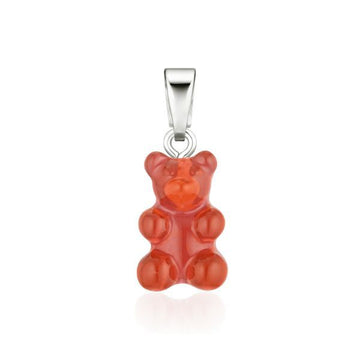 Crystal Haze Jewelry Nostalgia Bear Jelly Red Classic Connector Silver 41496041