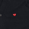 COMME DES GARCONS ハートパッチカーディガン N080 051 1 ブラック FW24 1 124129528 [P]