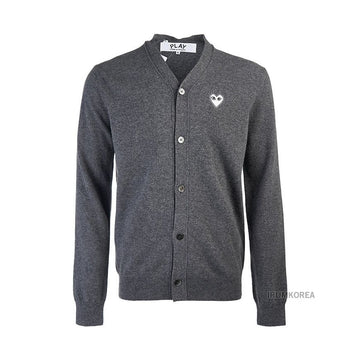 Comme Des Garcons N062 051 3 GREY FW24 Unisex Patch Cardigan 124129535