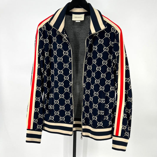 Gucci GG Jacquard Zip Jacket L Size 124140065