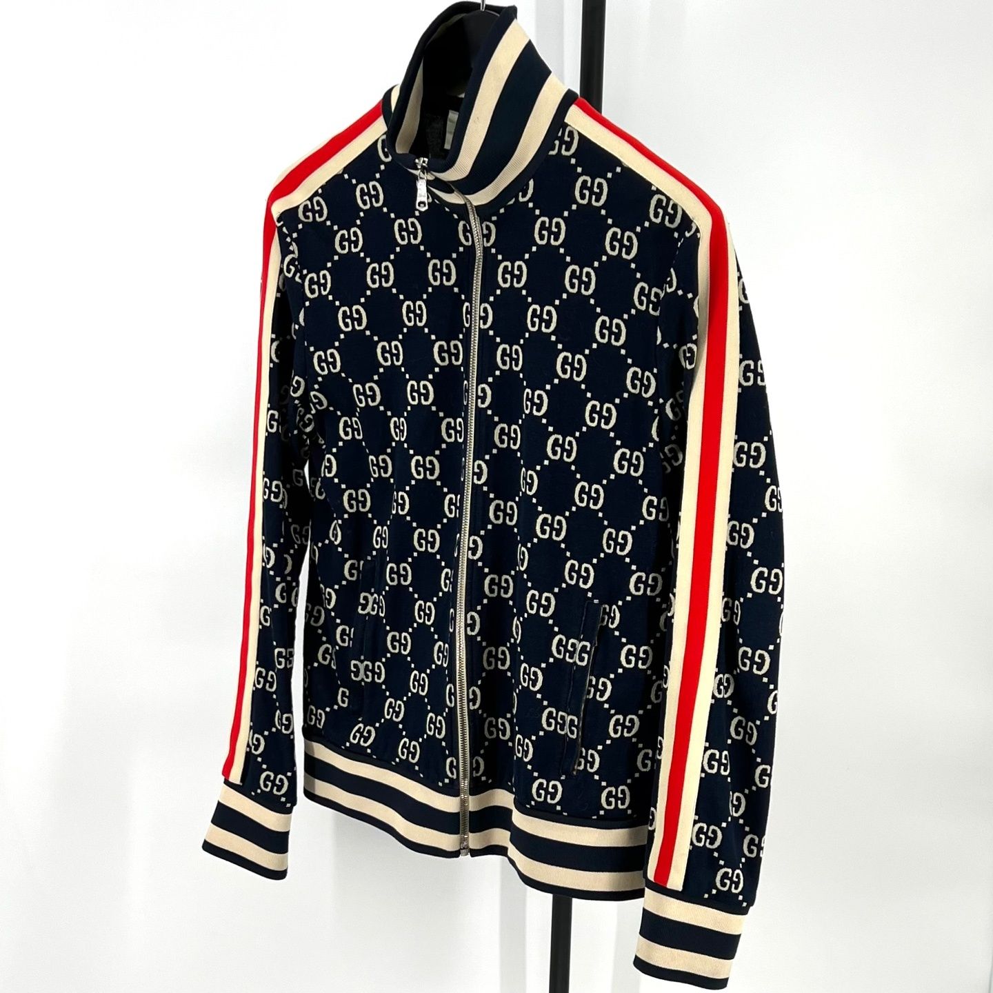 Gucci GG Jacquard Zip Jacket L Size 124140065 – trenbe
