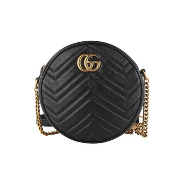 Gucci 550154 GG Marmont Mini Round Crossbody Bag 34245K 124237058