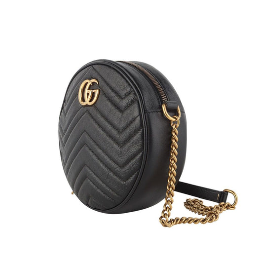 GUCCI 550154 GGマーモントミニラウンドクロスボディバッグ 34245K 124237058
