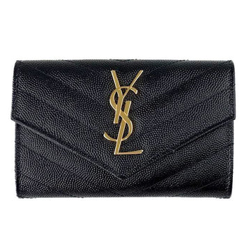 SAINT LAURENT Kassandra Monogram Matelassé Umschlag Geldbörse 414404 55592110 [P]