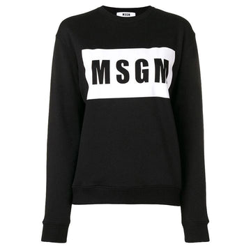MSGM Box Logo Printed Sweatshirt 156797670