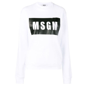 MSGM Box Logo Printing Sweatshirt 156797673