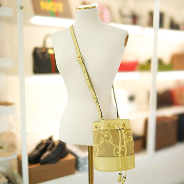 GUCCI ミニバケットバッグ 550620 UKMBG 8480 キャンバス イエロー 124332392
